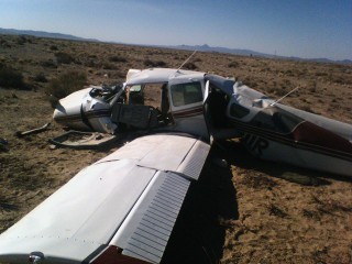 This wing still contains 20 gallons of 100LL. The right wing had leaked dry by the next day whien this photo was taken.